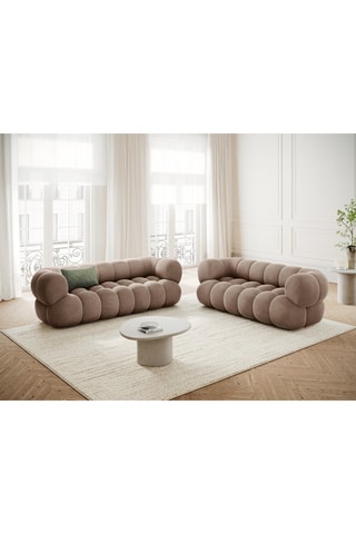 Canapé Maurice - Taupe - 2 places - En polyester