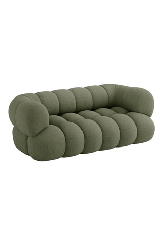 Canapé Maurice - Vert olive - 2 places - En tissu chenille