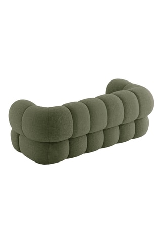 Canapé Maurice - Vert olive - 2 places - En tissu chenille
