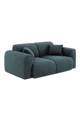 Canapé Théo - Bleu pétrole - 2 places - En polyester