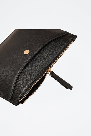 Bolso de mano de piel Bianca  - Negro