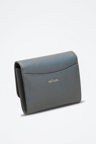 Monedero de piel Mona  - Azul