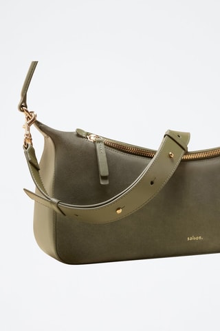 Bolso de piel Axelle  - Verde
