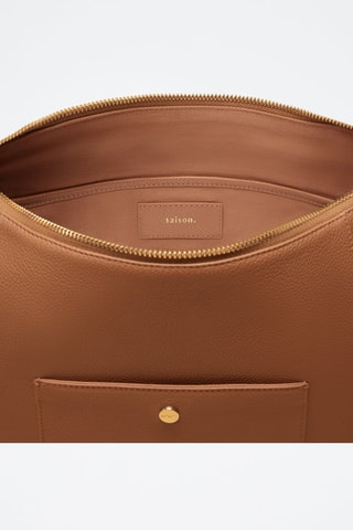 Bolso de piel Alma  - Marrón