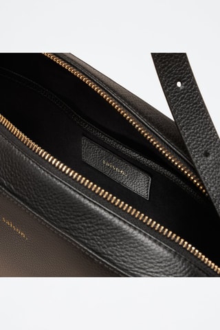 Bandolera de piel Agathe  - Negro