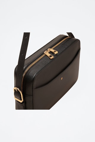 Bandolera de piel Agathe  - Negro