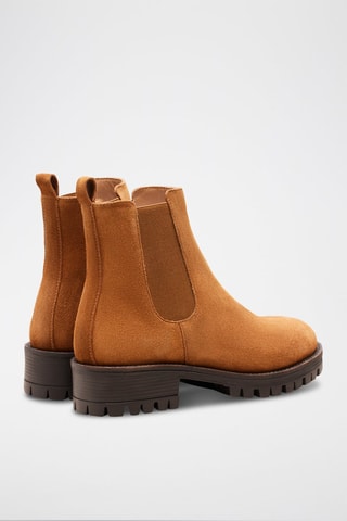 Botines Chelsea de nobuk Maia  - Camel