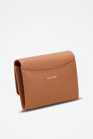 Monedero de piel Mona  - Marrón