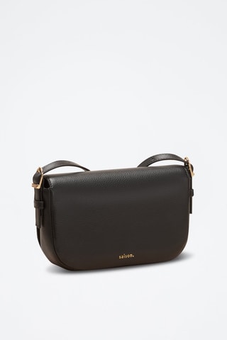 Bandolera de piel Béa  - Negro