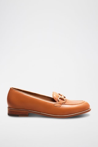 Mocasines de piel Fleur  - Camel