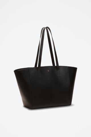 Bolso shopper de piel Lison  - Negro