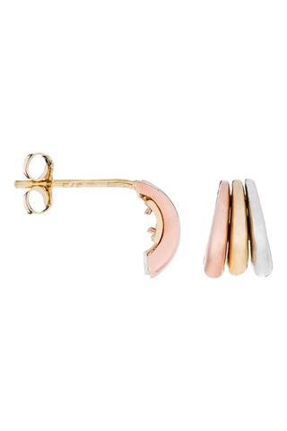 Pendientes Trianon - Oro amarillo, oro blanco y oro rosa