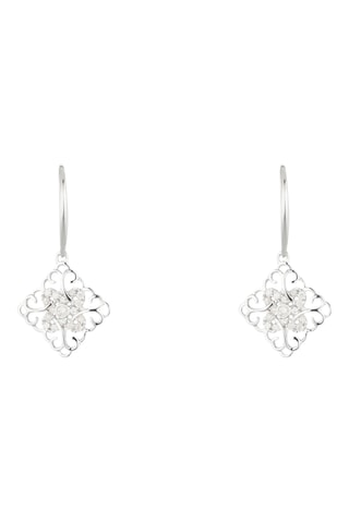 Pendientes Albay - Oro blanco y diamantes