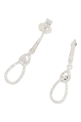 Pendientes - 
Oro blanco y diamantes