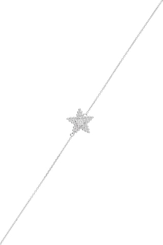 Pulsera Stars - Oro blanco y diamante