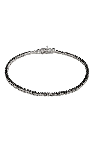 Pulsera Rivière - Oro blanco y diamantes