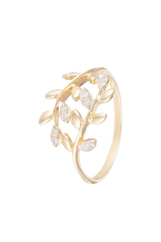 Anillo Sanya - Oro amarillo y diamantes