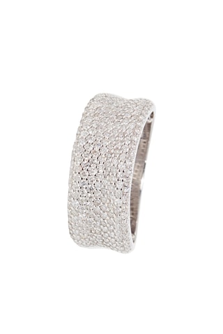 Anillo Ruban Précieux - Oro blanco y diamantes