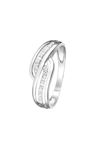 Anillo Sumatra - Oro blanco y diamantes