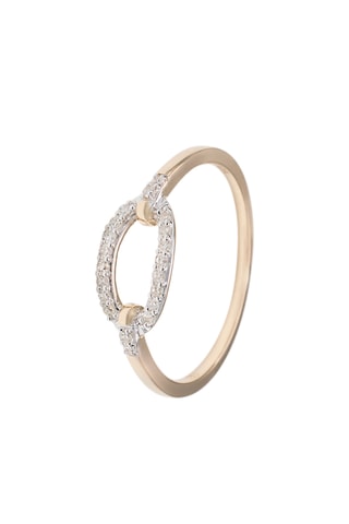 Anillo Éclat Soyeux - Oro amarillo y diamantes