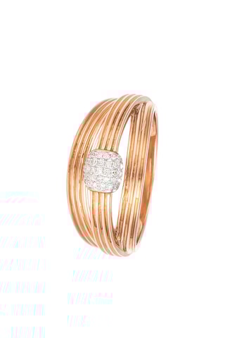 Anillo Gia - Oro rosa y diamantes