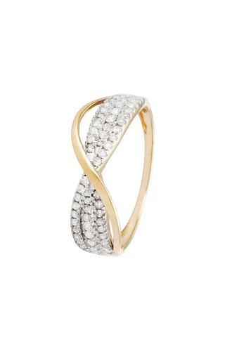 Anillo Clémentine - Oro amarillo y diamantes