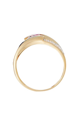 Anillo Jaipur - Oro amarillo, diamantes y rubí