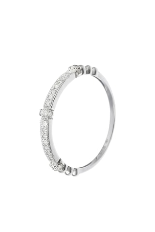 Anillo - Oro blanco y diamantes