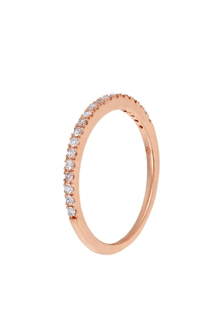 Anillo - Oro rosa y diamantes