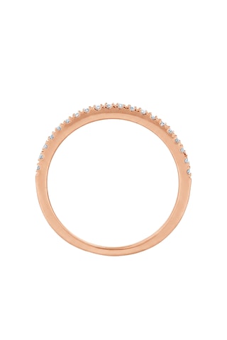 Anillo - Oro rosa y diamantes