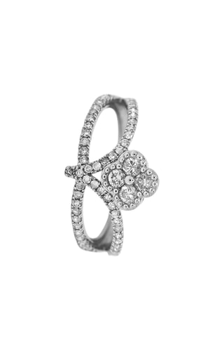 Anillo Bérénice - Oro blanco y diamantes