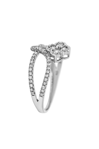 Anillo Bérénice - Oro blanco y diamantes