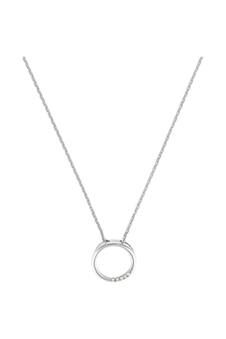 Colgante Cercle - Oro blanco y diamantes