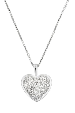 Colgante Coeur - Oro blanco y diamantes