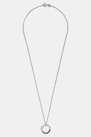 Colgante Zante - Oro blanco, zafiros y diamantes