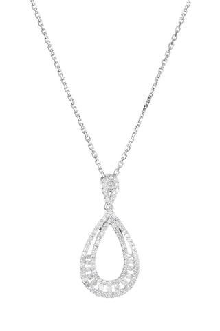 Colgante Khloé - Oro blanco y diamantes