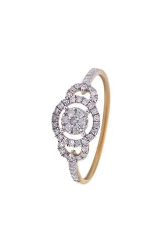 Anillo - Oro amarillo y diamante