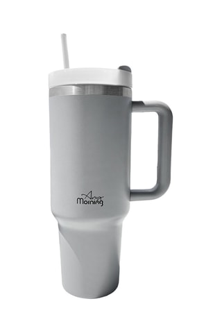 Mug de voyage en acier inoxydable Any Morning - Gris - 1,2 l