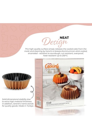 Moule à gâteau Serenk Fun Cooking Star - 26 cm