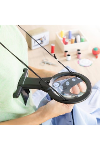 Loupe avec LED - Noir