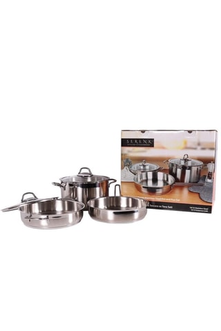 Batterie de cuisine en acier inoxydable Serenk Modernist - 5 pièces