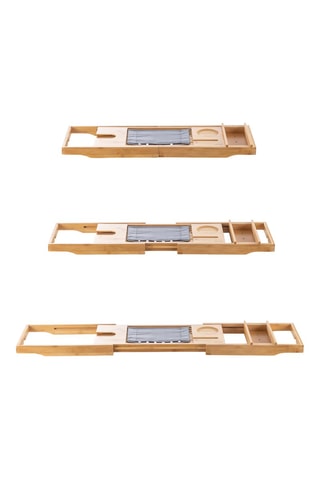 Plateau de bain extensible en bambou
