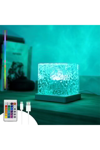 Lampe LED Aurores Boréales - Transparente - 3 W