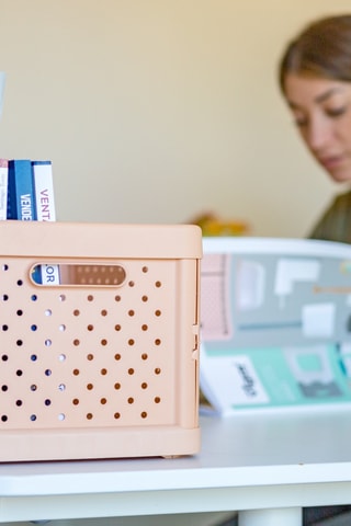 Boîte de rangement - 11,3 l - Rose