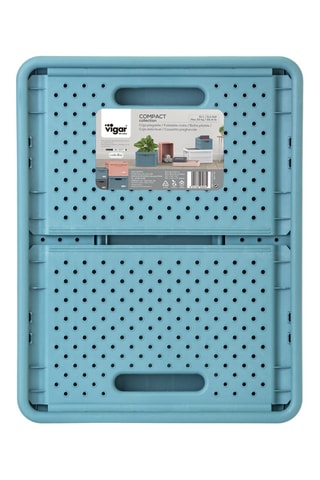 Boîte de rangement - 32 l - Bleu canard