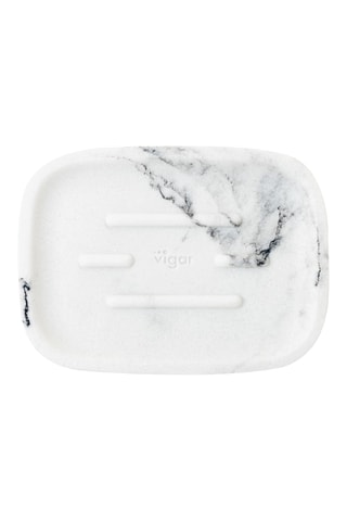 Porte-savon - 11,7 x 8,6 x 2,1 cm - Blanc