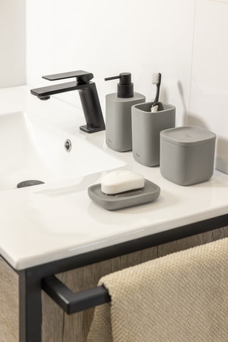 Porte-savon - 11,7 x 8,6 x 2,1 cm - Gris