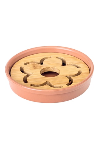 Porte-savon en bambou - Marron clair