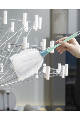 Plumeau en plume de dinde - 12 x 12 x 37 cm