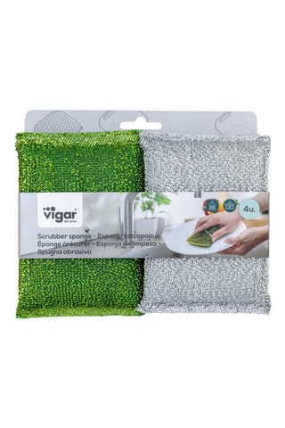 4 éponges à récurer